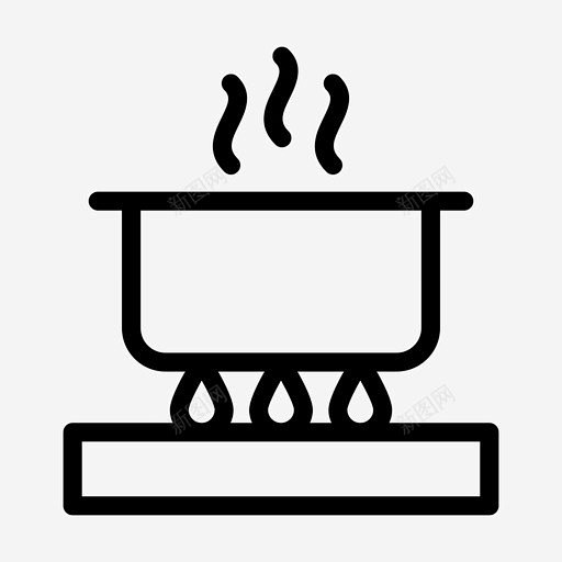 煮沸燃烧器烹饪 UI图标 设计图片 免费...