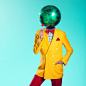 [米田主动设计]Luciano的幽默頭像攝影 » ㄇㄞˋ點子 : 迪斯科球、Instax 相機、地球儀和氣球取代了由厄瓜多爾瓜亞基爾的攝影師兼藝術總監 Luciano Koen …