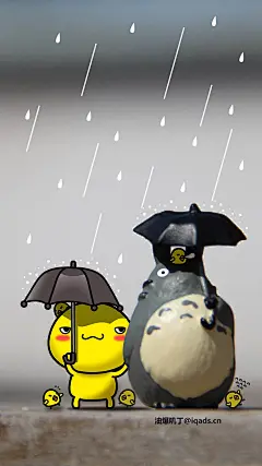 龙猫-1080x1920#壁纸# #可爱# #动漫# #卡通# #油爆叽丁# #背景图#