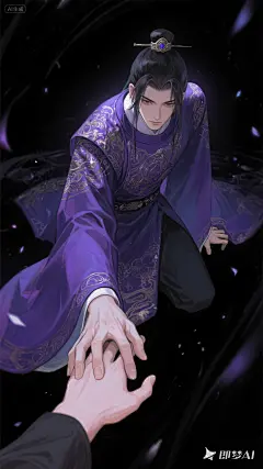 jimeng-2025-09-11-2075-黑暗风插画，动漫厚涂，弥散渐变。oc渲染。意识流。弥散发光粒子。细腻质感。动态画