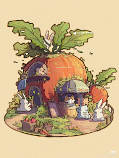 一只设计虫采集到插画/场景