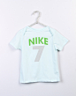 耐克Nike-童装-男婴印字绿色短袖T恤