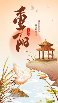 品质重阳节节日宣传海报