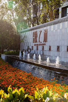 景墙跌水-花瓣网|陪你做生活的设计师 | 名仕公馆 福寿山水