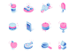 餐饮食物等轴等距矢量图标Isometric Vector Icon#ti245a14007-UI素材-美工云(meigongyun.com)