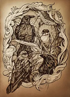 【手绘插画】Alice Macarova，俄罗斯圣彼得堡插画家和平面设计师。