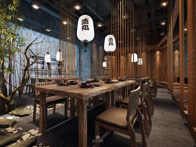 北京海岸设计+鹤羽日式料理-餐饮空间