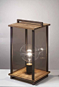 Ikon S lantern burnished - teak wood: 