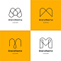 Collection of templates with m logos
