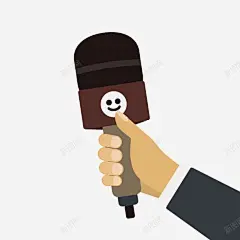 卡通握话筒的手臂高清素材 png 页面网页 平面电商 创意素材 png素材