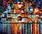 彩虹时刻——美国画家 Leonid afremov 作品欣赏集  （十七）