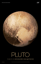 Pluto Poster - Version A | NASA Solar System Exploration : Version A of the Pluto installment of our solar system poster series.