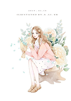 余戈美女子采集到【底图】素锦有人