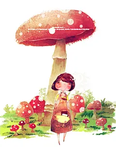 amberfufu  的插画 蘑菇
