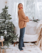 Belfair Fuzzy Knit Sweater - Light Mocha - FINAL SALE : Relaxed Fit 75% Polyester and 25% Acrylic Hand Wash Cold, Dry Flat Crew Neckline Long Sleeves Fuzzy, Knit Fabrication No Closures Not Lined Our Belfair Fuzzy Knit Sweater is as cozy as it gets! This 