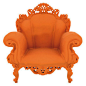 意大利Magis - Proust Lounger 复古沙发 黑色橙色-淘宝网