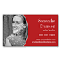 Performers Headshot Curved Red Double-Sided Standard Business Cards (Pack Of 100)