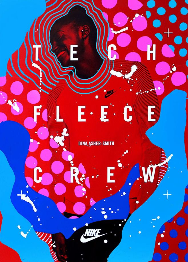 米田主动设计整理灵感爆棚拼接感海报组合赏