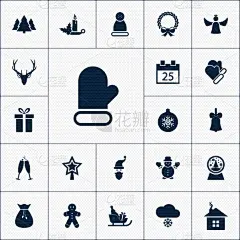 天气,冬天,极简构图,计算机图标,雪花球,事件,一月,二月,布置
