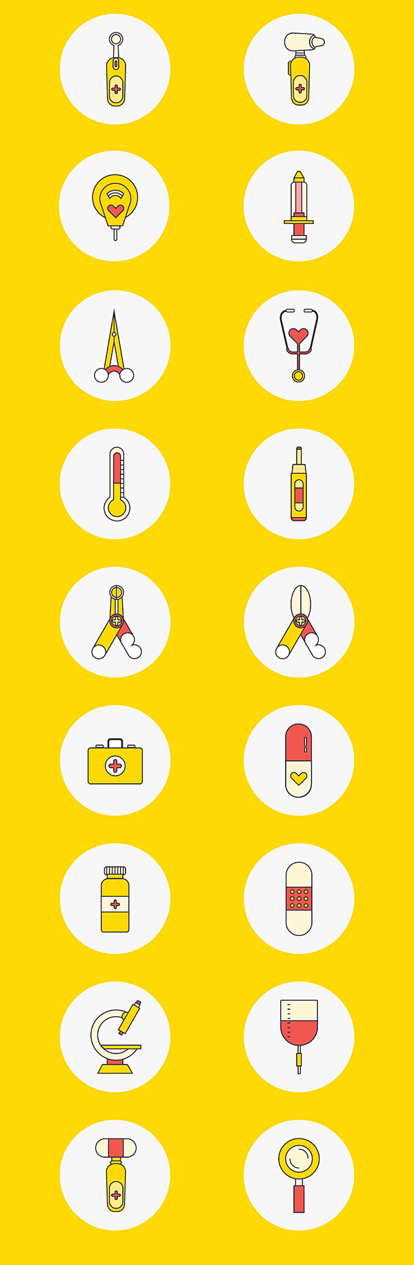几个标和医疗类工具icon 