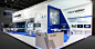 This may contain_ an exhibition stand with tables_y