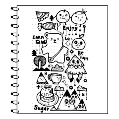 【手帐本】本子里的插画小日常。简笔画手帐 ​作者：插画师Lemao ​​​​