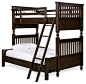 SmartStuff Paula Deen Guys Twin over Full Bunk Bed - UNIR2352 contemporary-kids-beds