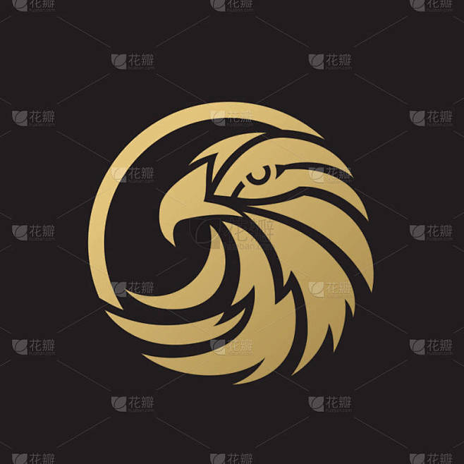 飞鹰 Logo，小鸟标志套装，猎鹰徽标，鹰标志，矢量标志模板.图片_动物-图片图片素材-花瓣网