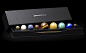九大行星桌面摆件 DeskSpace by DeskX - 灵感日报 :   这九颗晶莹圆润的珠宝对应了太阳系九颗行星的表面颜色及质感（这里算上了冥王星）。DeskSpace是一套科普类桌面装饰品，由DeskX设计。     为了找到颜色质感符合的材料，设计师们全球各地寻找石头，以便达到最精确的…