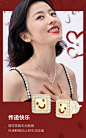 [周雨彤同款]HEFANG何方笑脸钻石耳钉14K金轻奢小众耳环耳饰品女-tmall.com天猫