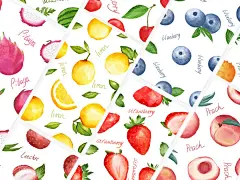 夏日水果手机壁纸 | 觅鹿喵carill - 原创作品 - 涂鸦王国插画