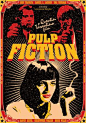 PULP FICTION - 1994 - movie from Quentin Tarantino - artistic movie poster