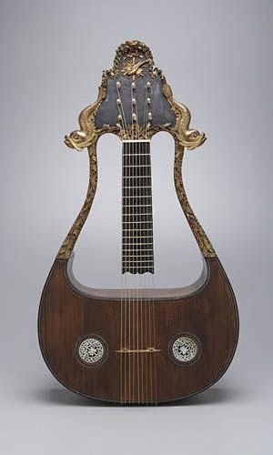 竖琴吉他-法国，第十八世纪