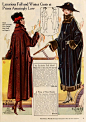 1919年秋冬美国纽约女性服装设计插图 ​​​​