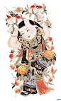 『唯美插画』招财童子与财神爷绘图欣赏