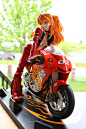 Radiant Dreamer » Asuka Langley on Motorcycle