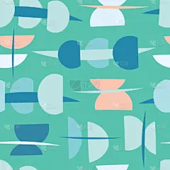 绿色,抽象,半圆形,海浪,华丽的,几何形状,摆拍,清新,纺织品,壁纸