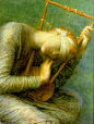 《希望》乔治·弗雷德里克·瓦兹（1817-1904）
瓦兹，维多利亚时代最为神秘的艺术巨人之一，被誉为“英国的米开朗基罗”。他不属于"拉斐尔前派"的成员，走着与当时学院派不同的道路，专爱用象征手法来表现自己内心的复杂意图，从而摆脱了学院派的创作与生活现实没有联系动机，改变了文艺复兴以来绘画色调重复传统的规范，是对艺术的又一次革命与反叛。
瓦兹认为艺术应该宣传普遍的真理，应该“给人以德性上的启示”，而不是为了取悦于人，因此他采用文学性的手段，画了许多深含人生哲理的寓意画，《希望》就是其中