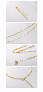 [TATIANA타티아나]PEARL DROP CHAIN CHOKER NECKLACE