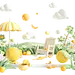木屋，沙滩，3D，免抠素材，C4D，合成 c4d素材 家居素材 IP角色 c4d 树叶 三维场景 KV 电商美工群:129134938  c4d搭建 大促元素 电商立体场景 PNG 合成素材