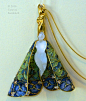 Rene Lalique, pendant with chain, Paris c.1900 by adele