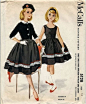 M5128 by Helen Lee © 1959.  Featured as a dress for Betsy McCall in her October 1959 paper doll.