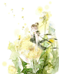 同人图 插画 壁纸 | 花精 | 半次元-第一中文COS绘画小说社区