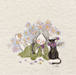 【插画欣赏】韩国插画师 초록담쟁이——美丽的日子_唯美图吧_百度贴吧