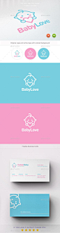 Baby Love Logo Template Vector EPS, AI #logotype Download here: http://graphicriver.net/item/baby-love-logo/10104631?ref=ksioks: 