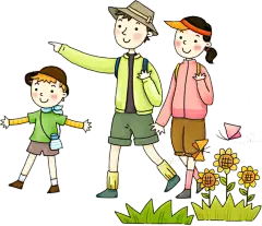 卡通春游秋游儿童小孩小朋友人物免抠素材
