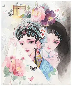 古风女子手绘插画
绘师：画画的小夏((960×1152)