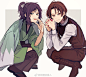 #刀剑乱舞##转推##加州清光##大和守安定#<br/>冲田组の两个人 ​​​​