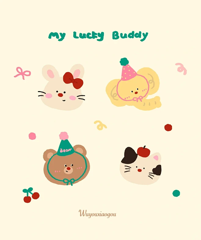 my lucky buddy ༘ ꪔ̤̮...