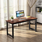 Amazon.com: Tribesigns Modern Computer Desk, 63 inches Large Office Desk Computer Table Study Writing Desk for Home Office, Solid Metal Frame: Office Products